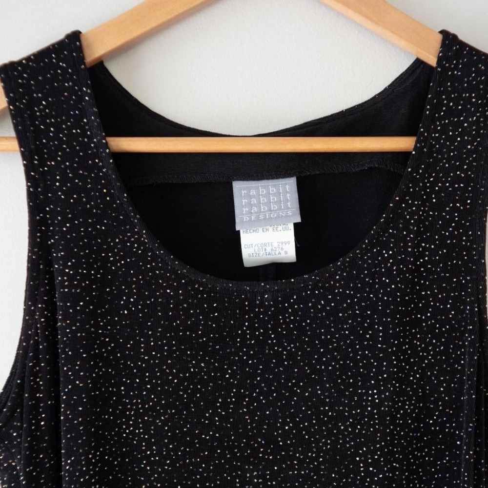 Y2K Tinsel/Sparkly Acetate Spandex Dress - Picture 5 of 6